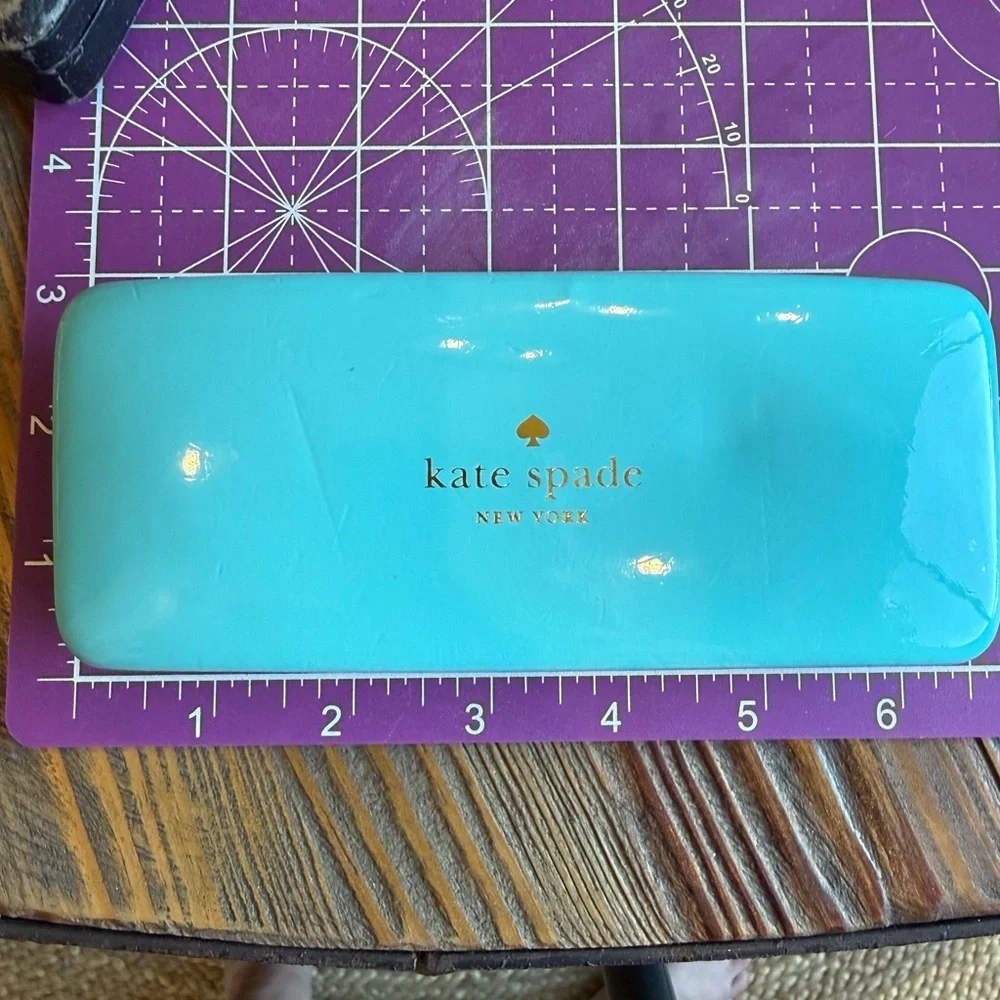 Kate Spade Glasses Case Turquoise & Green
